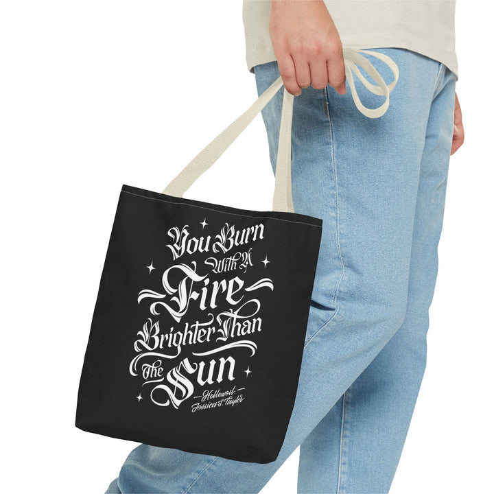 Burn Brighter Tote Bag (AOP)