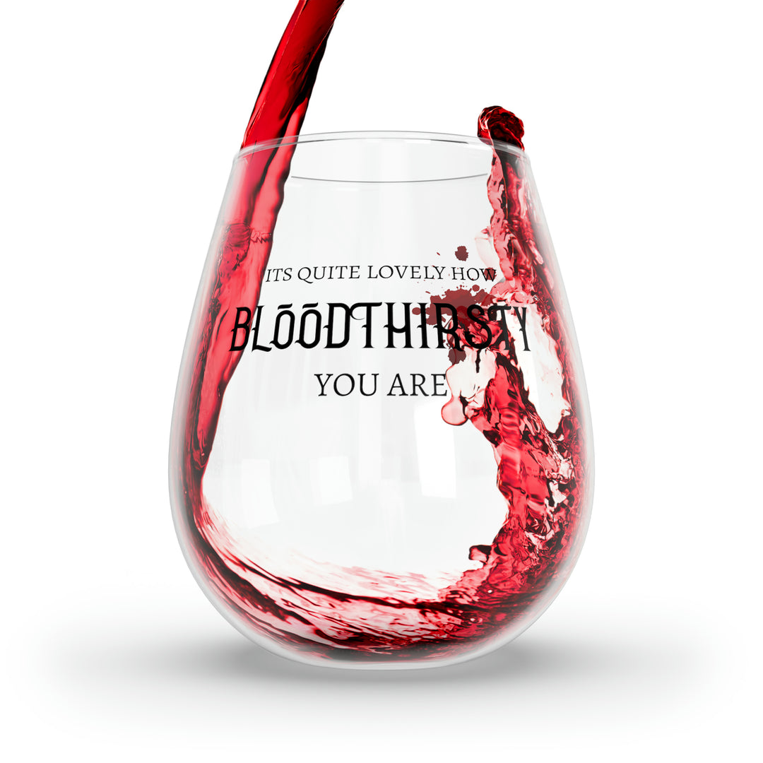 Bloodthirsty Stemless Wine Glass